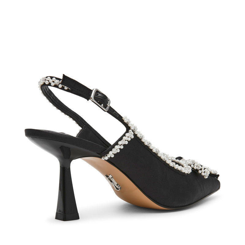 Steve Madden Florissa Women's Black Pumps - rear three-quarter view