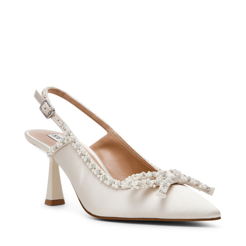 Steve Madden Florissa Women's Ivory Pumps - front three-quarter view
