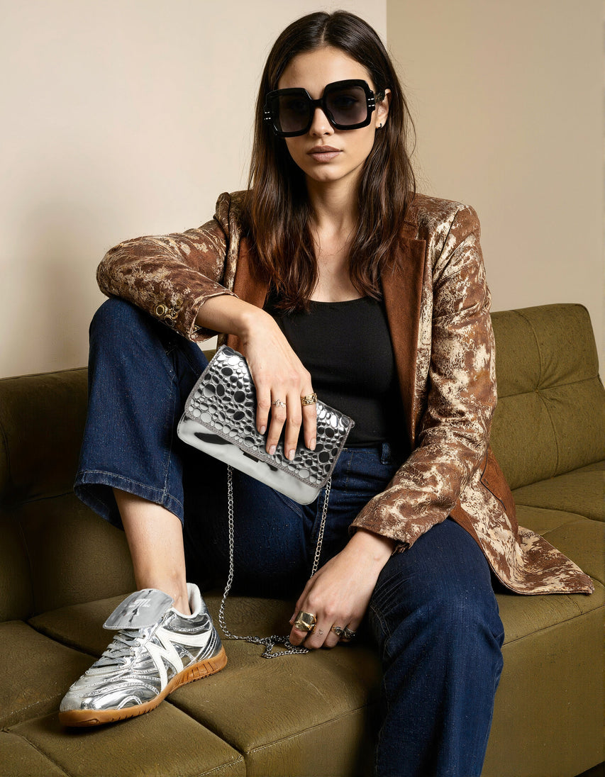 FREEKICK SILVER SNEAKERS