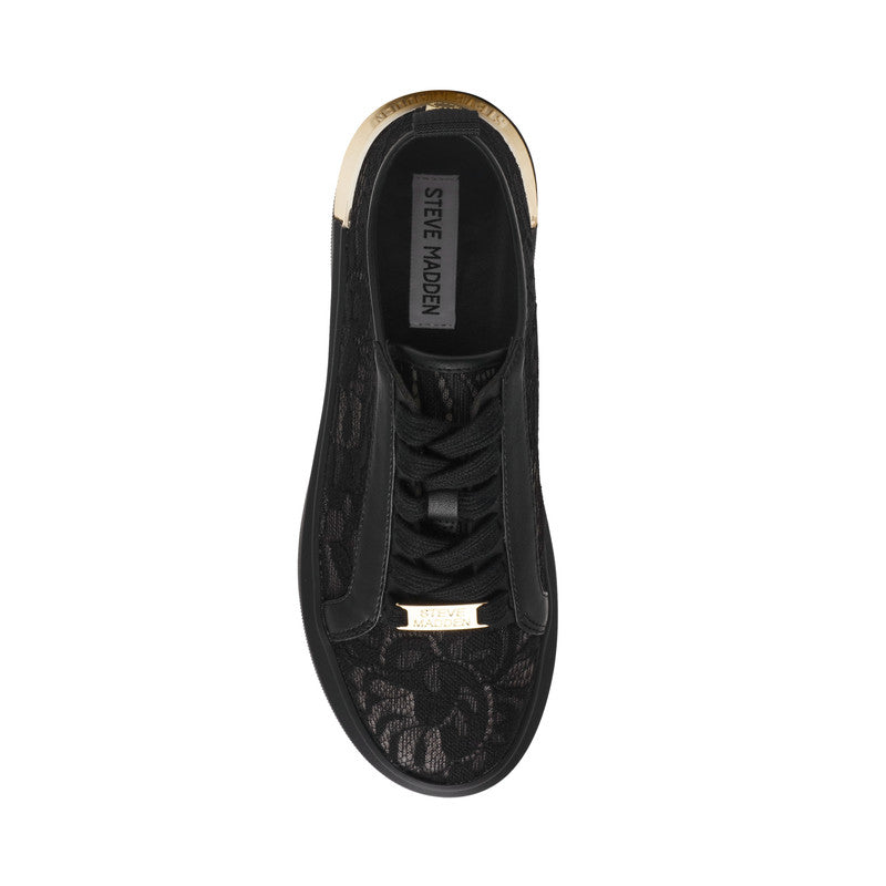 Glacial-L Women's Black Lace Sneakers - view 3