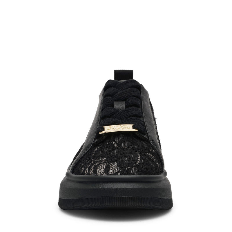 Glacial-L Women's Black Lace Sneakers - view 4
