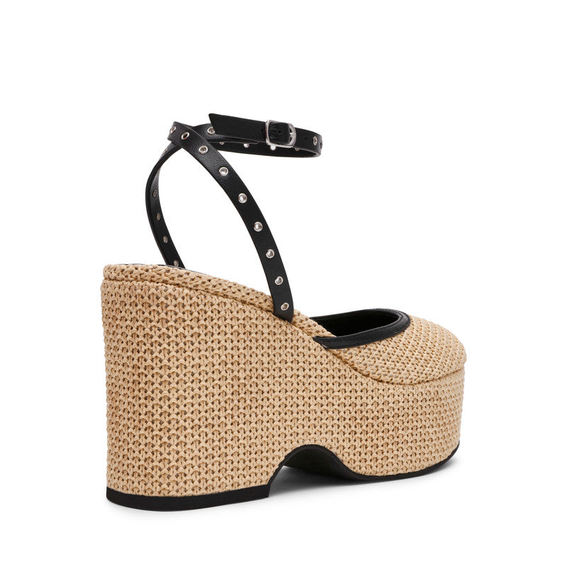 Kosmic Black Women's Wedge Sandals - view 2