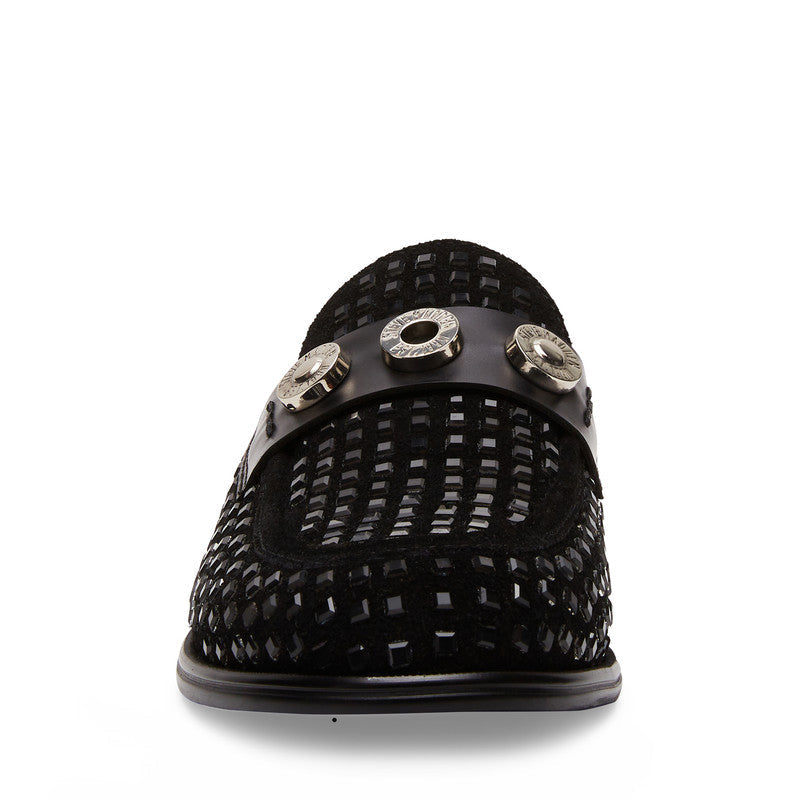 Steve Madden Lazare-N men's black loafers, sole view