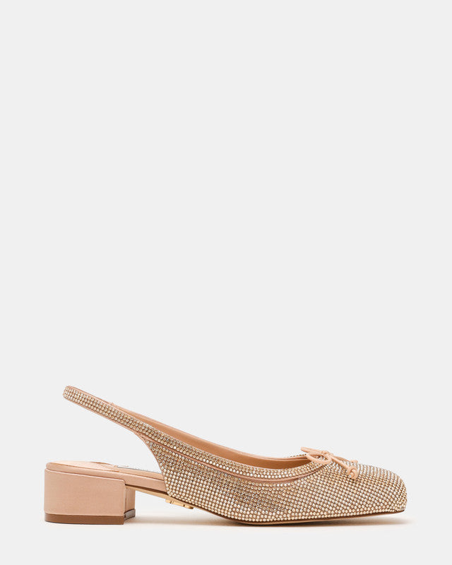 Steve Madden Loved Women's Champagne Pumps - side profile