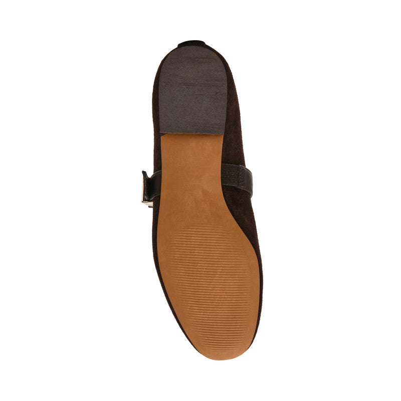 Steve Madden Lucia Women's Brown Suede Ballet Flats - outsole view