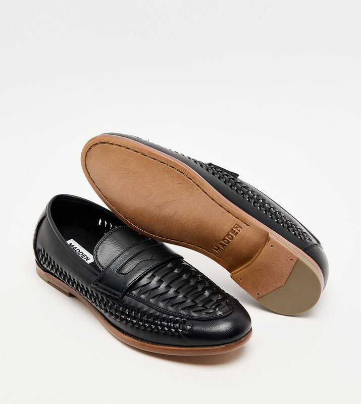 M Josten Black Men's Slip On Dress Shoes - view 5