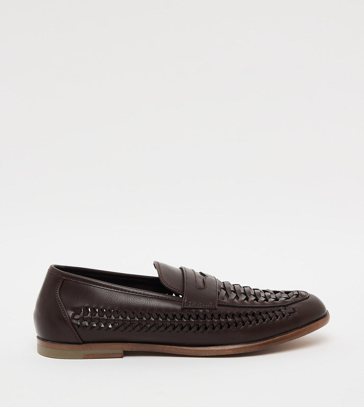 M Josten Brown Men's Slip On Dress Shoes