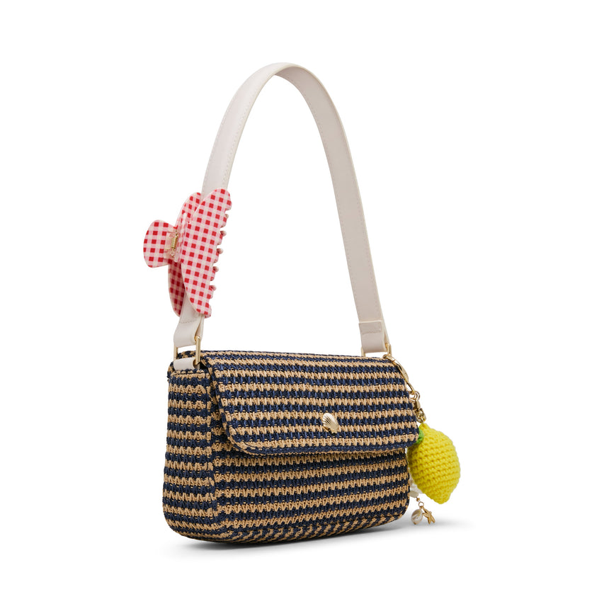 Madden Girl Navy Stripe Women's Shoulder Bag - view 3