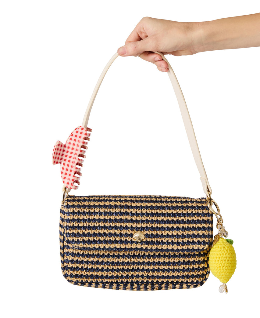 Madden Girl Navy Stripe Women's Shoulder Bag - view 7