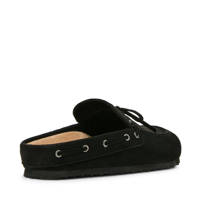 Paisleyy Black Fabric Women's Flat Sandals - view 6