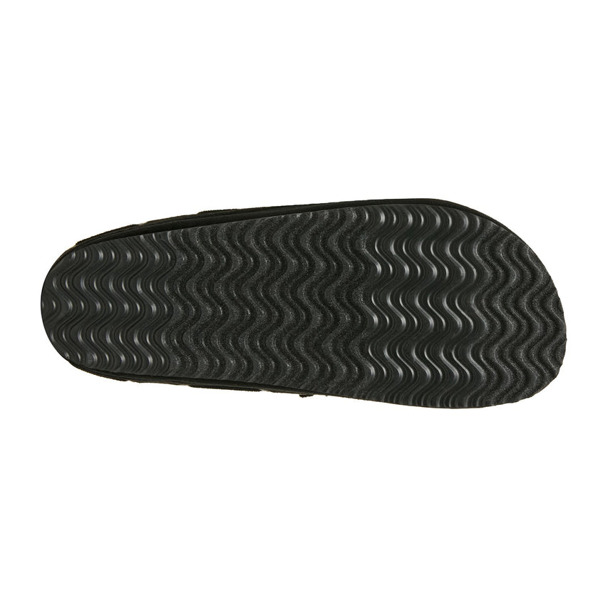 Paisleyy Black Fabric Women's Flat Sandals - view 7