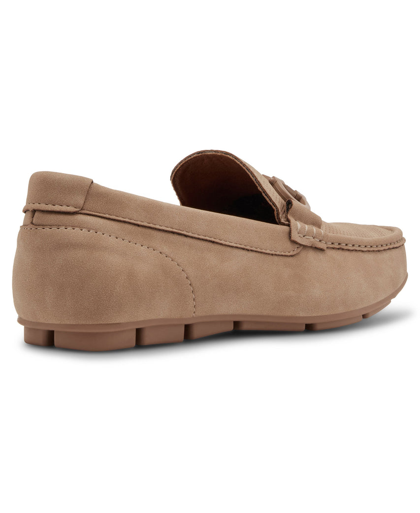 M-SEALLO TAUPE SUEDE LOAFERS & MOCCASSINS