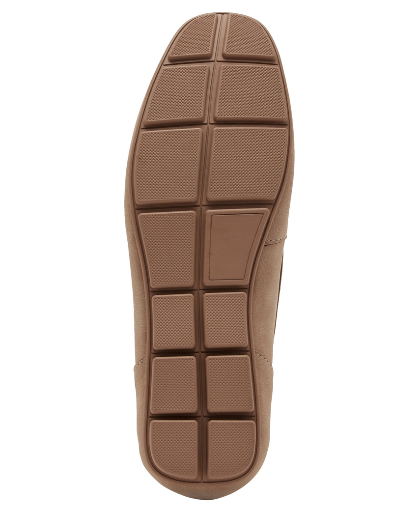 M-SEALLO TAUPE SUEDE LOAFERS & MOCCASSINS