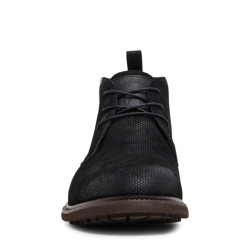 Steve Madden Maelix Men's Black Suede Boots - front view