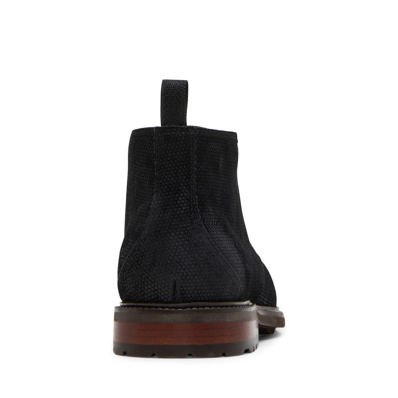 Steve Madden Maelix Men's Black Suede Boots - rear view
