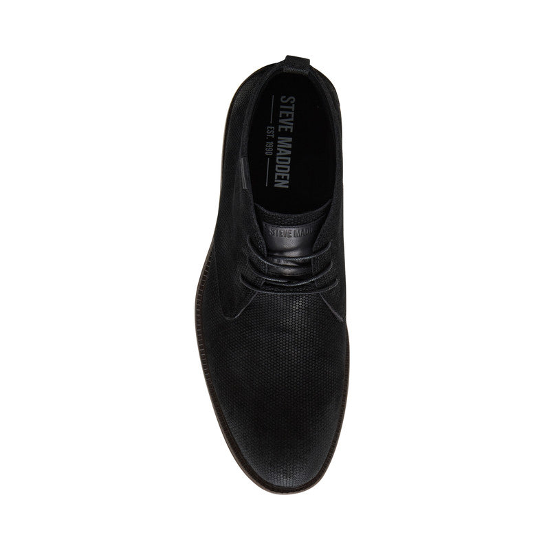 Steve Madden Maelix Men's Black Suede Boots - top view
