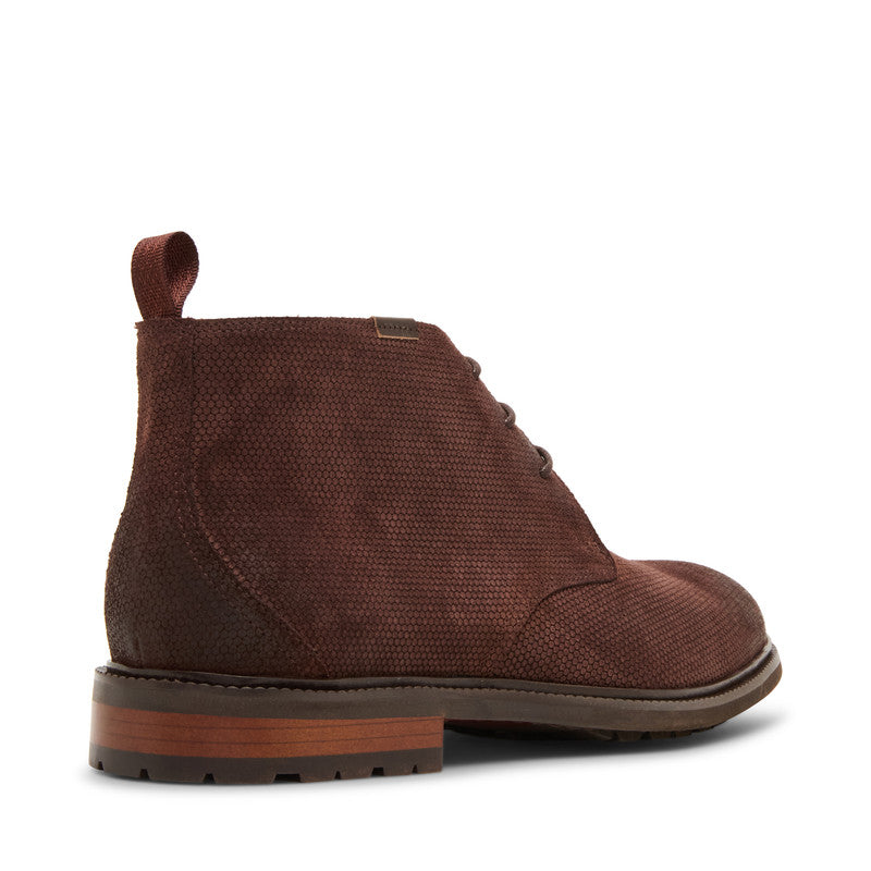Steve Madden Maelix Men's Tan Suede Boots - front view