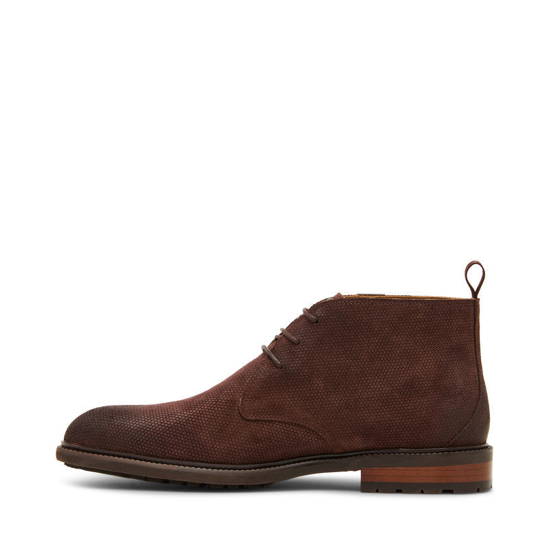 Steve Madden Maelix Men's Tan Suede Boots - side profile - view 3