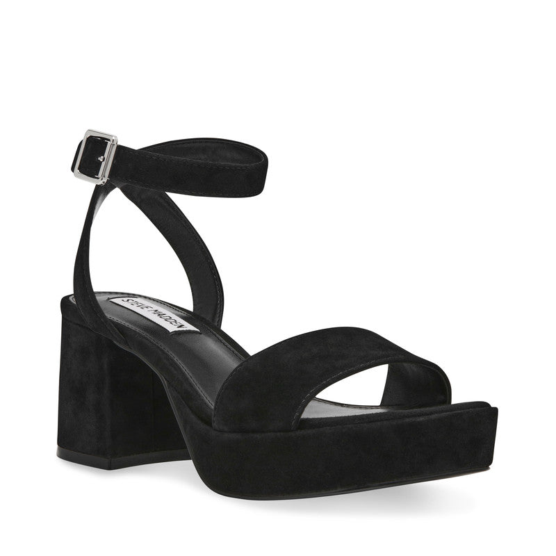 Mercerr Black Women's Heeled Sandals
