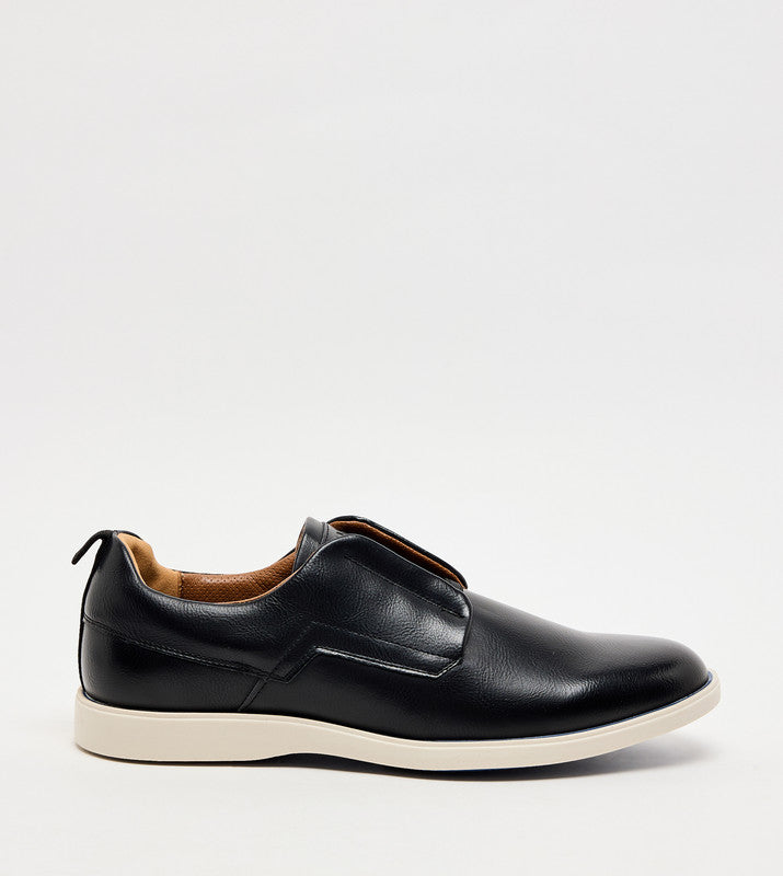 Mnorman Black Men's Slip On Casual Shoes