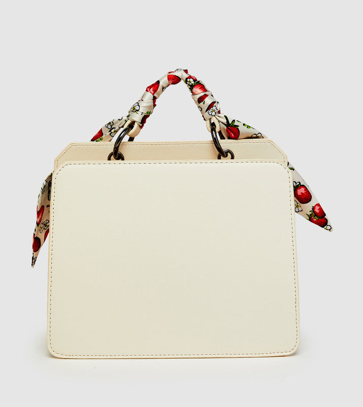 Beige Women's Shoulder Bag — rear view