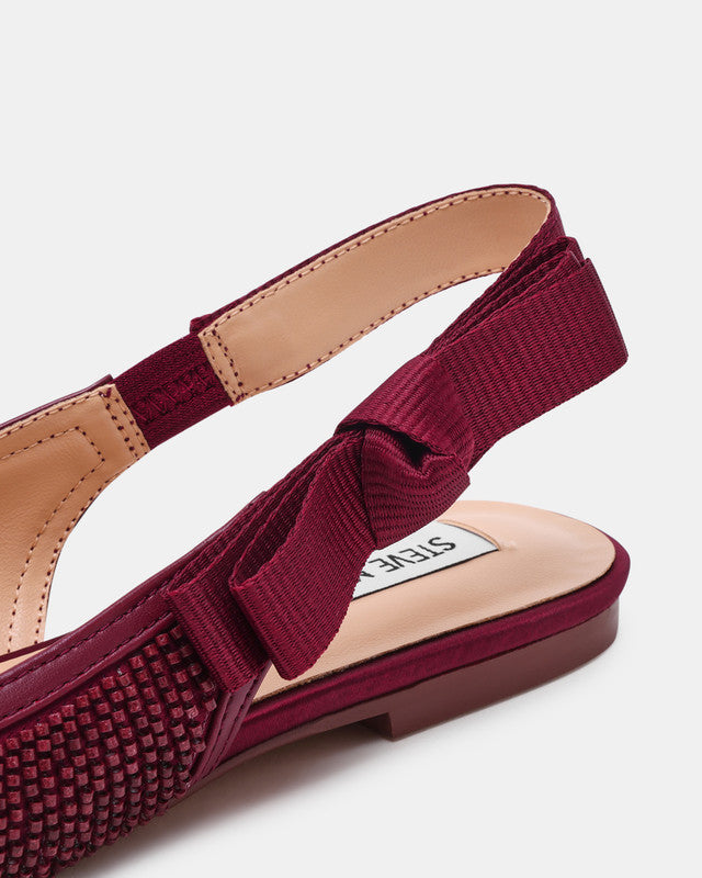 أوليفيا-ب حذاء مسطح للسهرة خمري نسائي - view 4