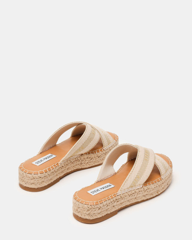 Steve Madden Omera Women's Bone Heeled Sandals - pair view