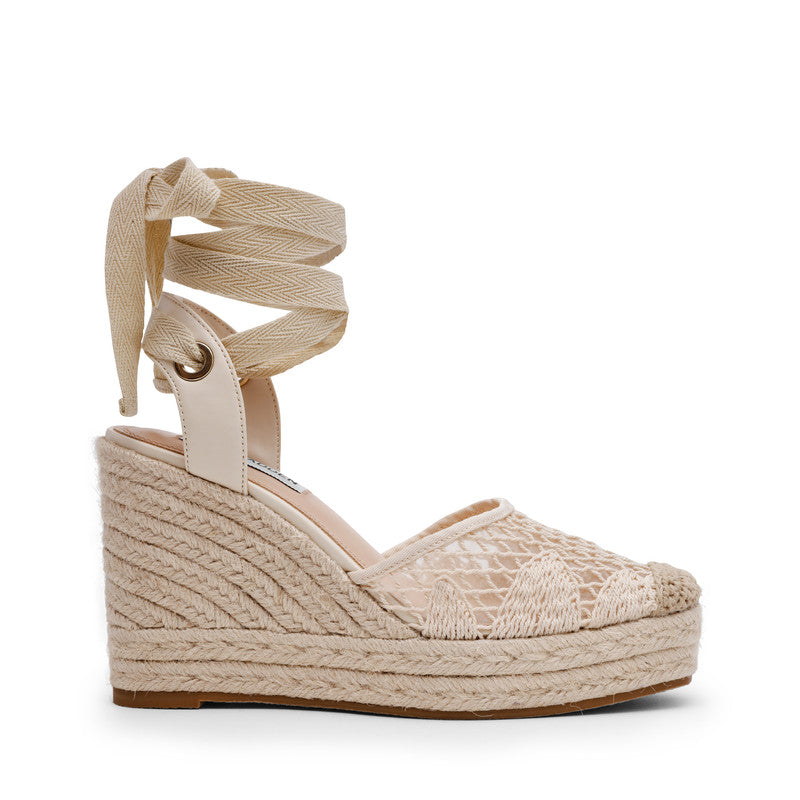 Steve Madden Osborn Light Brown Women's Wedge Sandals with ankle strap design - view 5