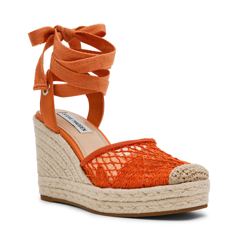 Steve Madden Osborn Dark Orange Women's Wedge Sandals, featured product view