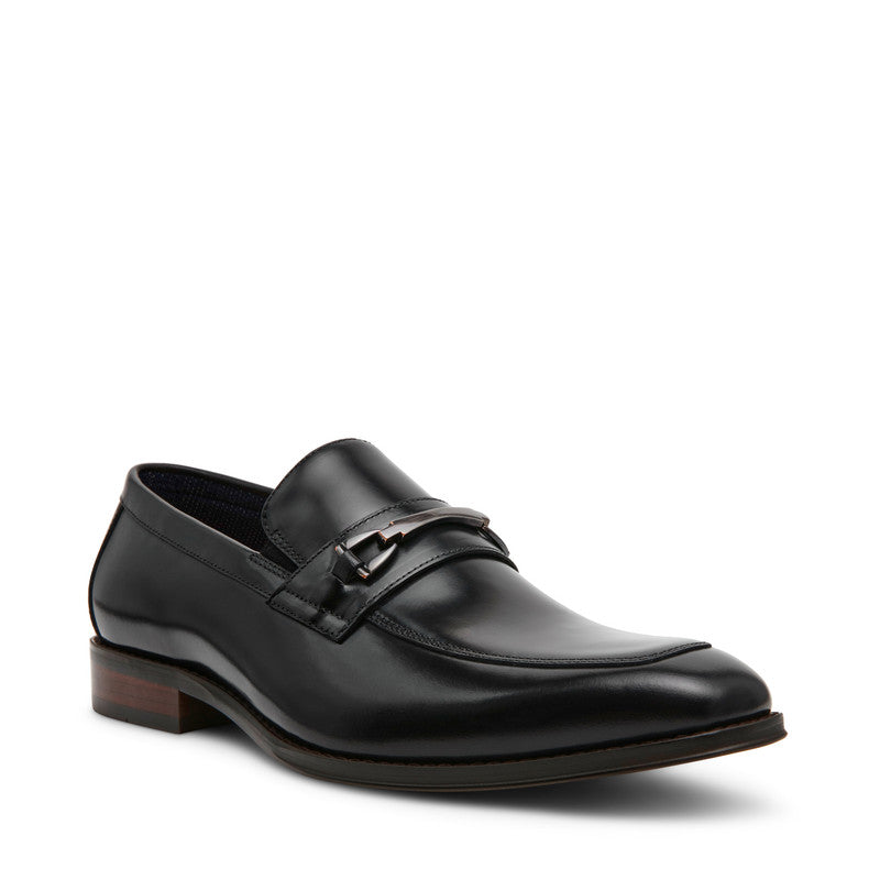 Steve Madden Pontor Black Men's Slip On Dress Shoes, featured product view