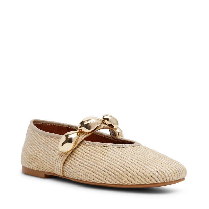Steve Madden Poppin Light Brown Women's Ballarinas, featured product view