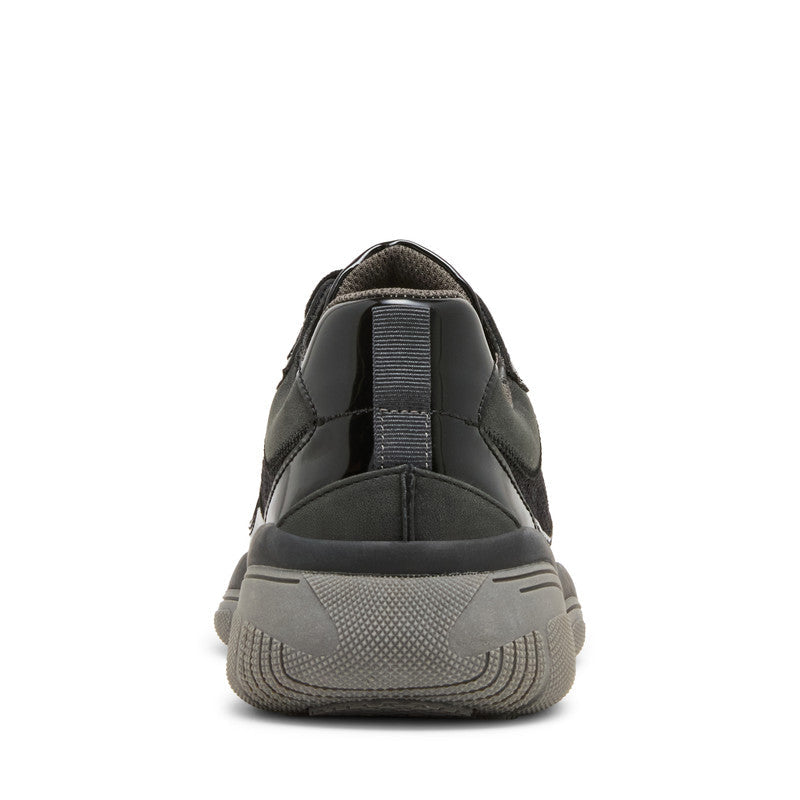 Steve Madden Prevale Black Women's Sneakers with streamlined low top profile - view 2
