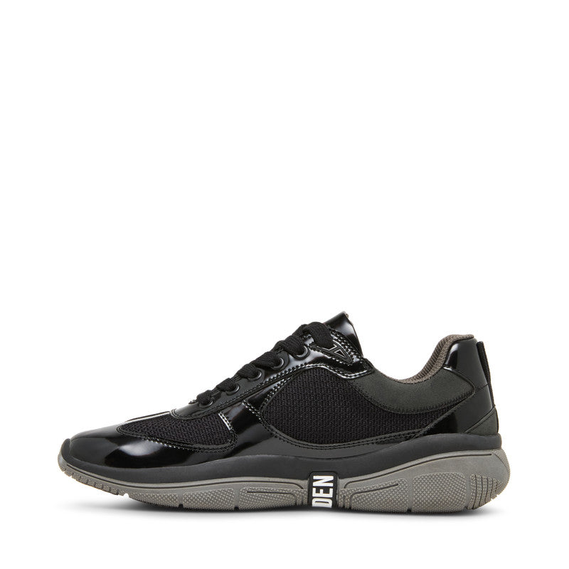 Steve Madden Prevale women's black sneakers, back view