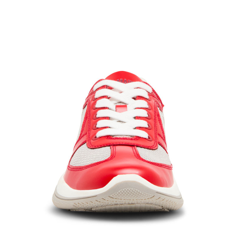 Steve Madden Prevale women's red sneakers, front view