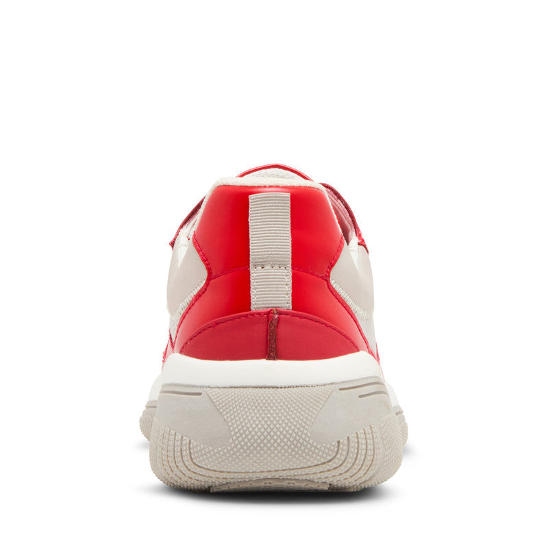 Steve Madden Prevale Red Women's Sneakers with streamlined low top profile - view 2