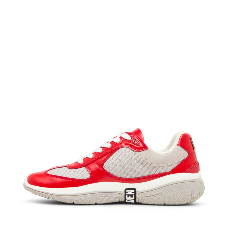 Steve Madden Prevale women's red sneakers, back view