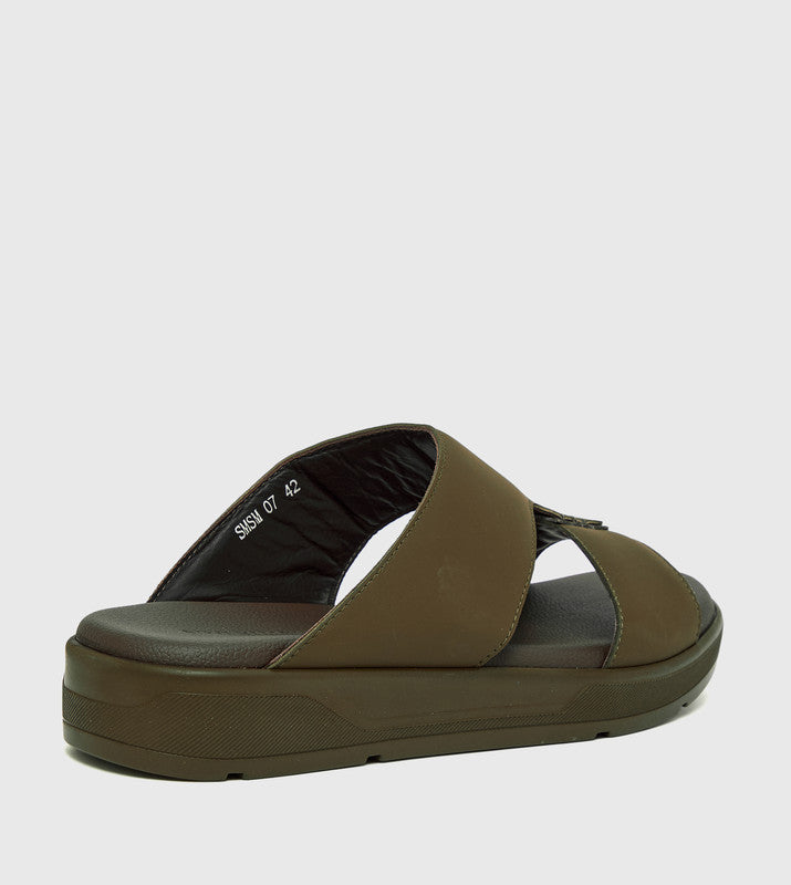 Green Men's Comfort Sandals - view 3