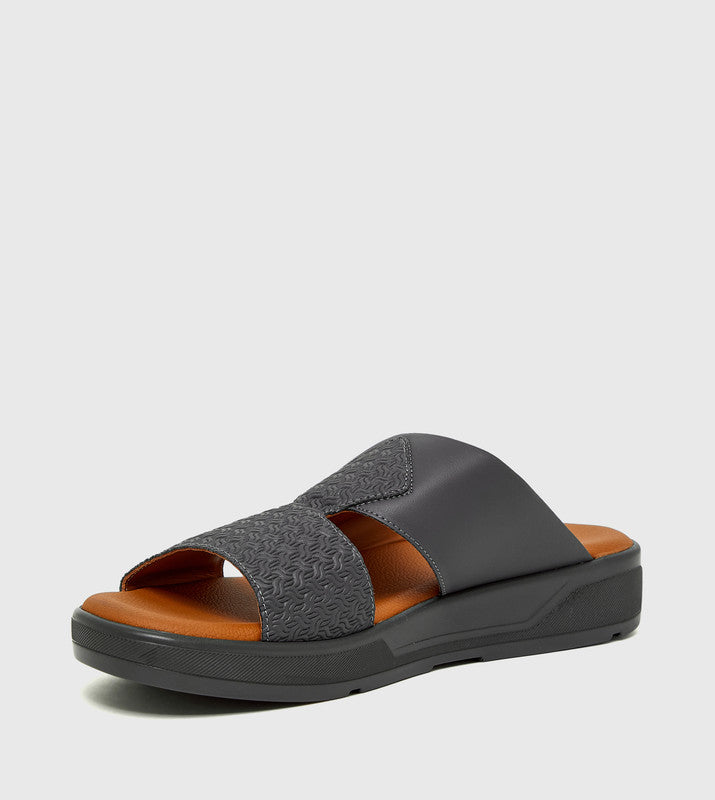 Grey Men's Comfort Sandals - view 2