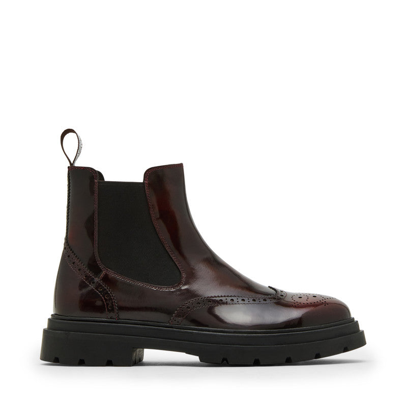 Stancie Men's Burgundy Ankle Boots