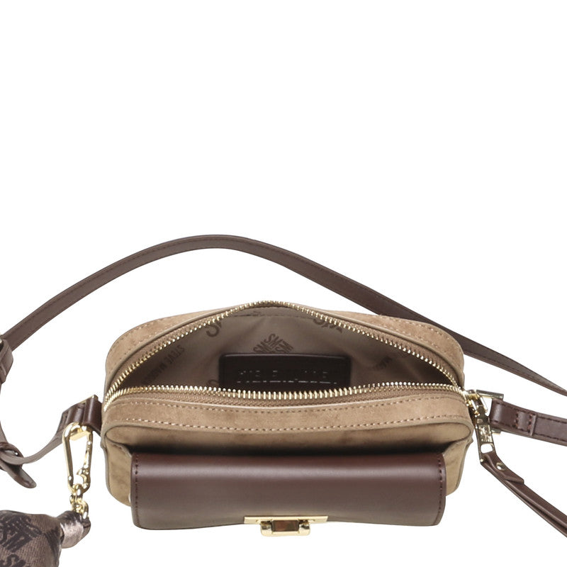 Bcolete Taupe & Brown Women's Crossbody Bag - view 4