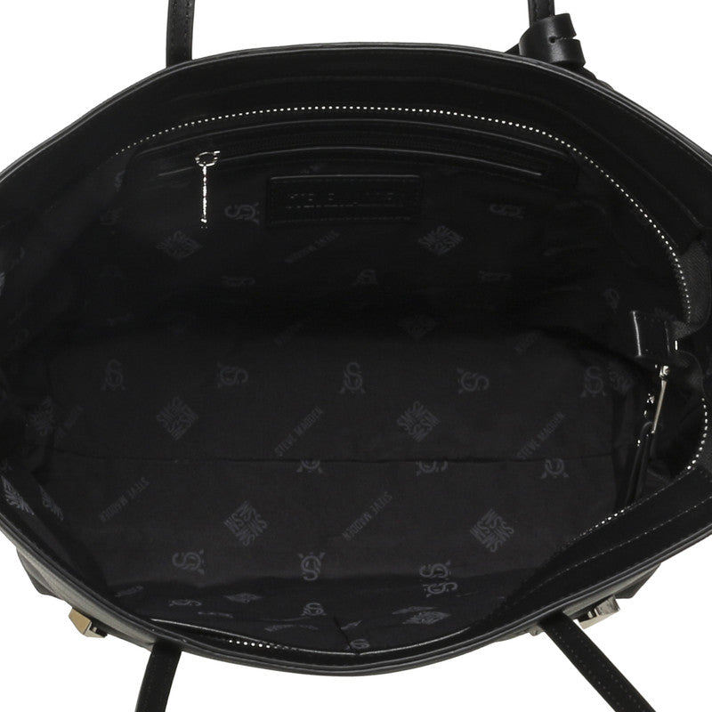Bdelphin Women's Black/Silver Tote Bag – Steve Madden, view 2
