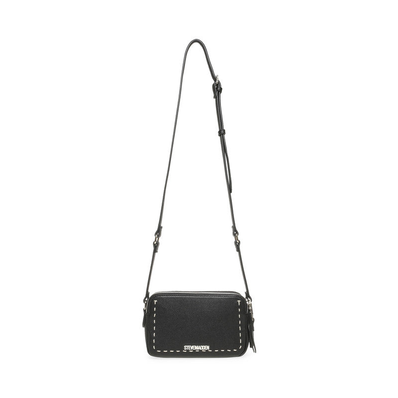 Bdorian Black & Silver Women's Crossbody Bag - view 3