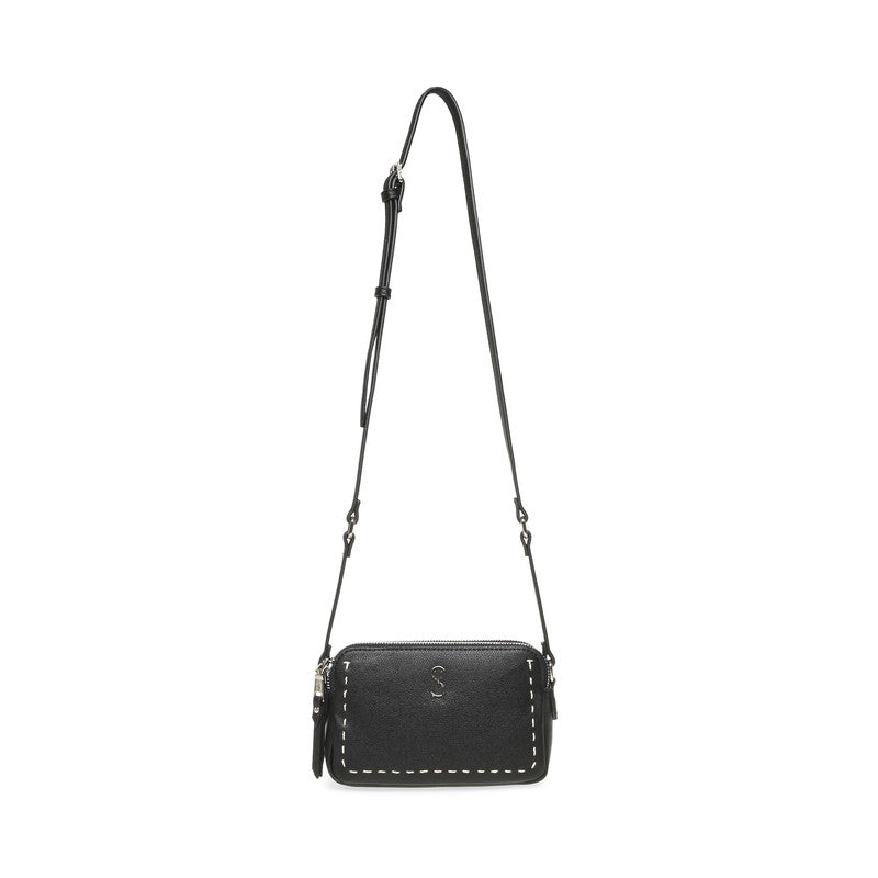 Bdorian Black & Silver Women's Crossbody Bag