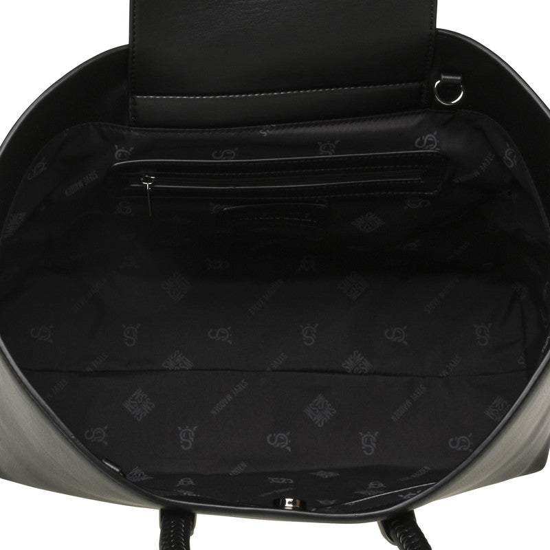 Bgino Women's Black/Gunmet Tote Bag – Steve Madden, view 2