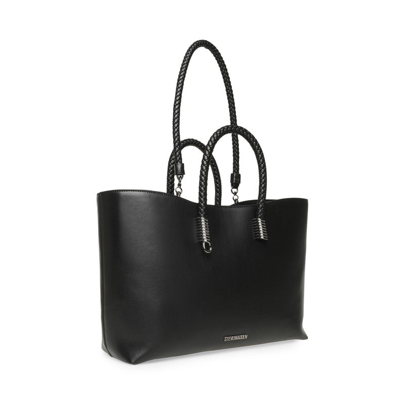 Bgino Women's Black/Gunmet Tote Bag – Steve Madden, view 4