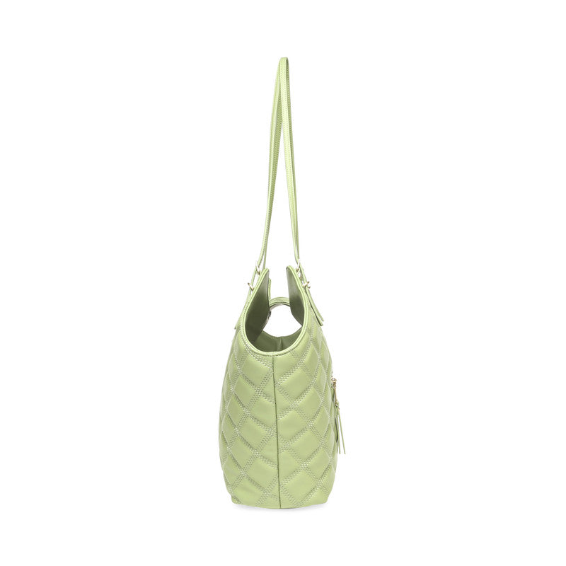 Bmckena Sea Green Women's Tote Bag — side view