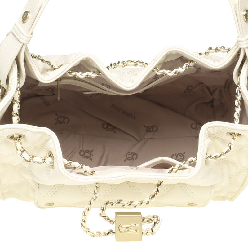 Bmicki Cream Women's Hobo Bag — rear view