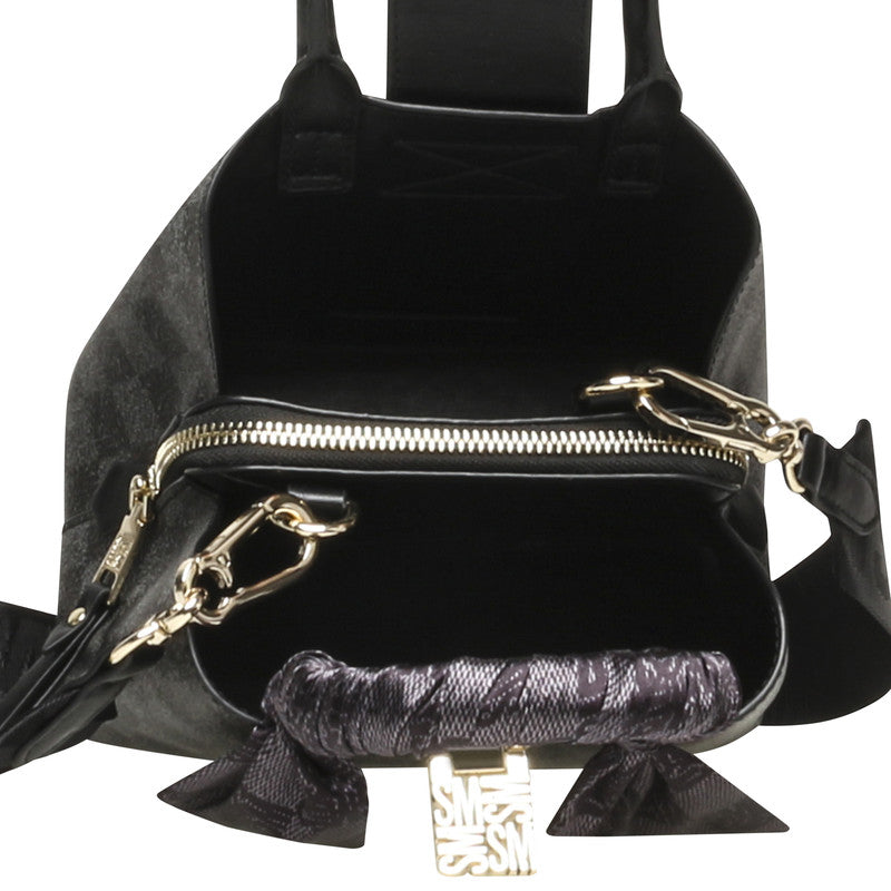 Bmirel-L Black & Gold Women's Satchel Bag - view 4