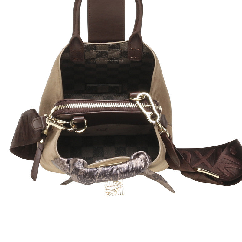 Bmirel Taupe & Brown Women's Satchel Bag - view 4