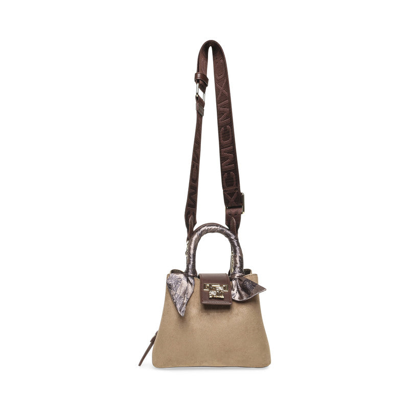Bmirel Taupe & Brown Women's Satchel Bag
